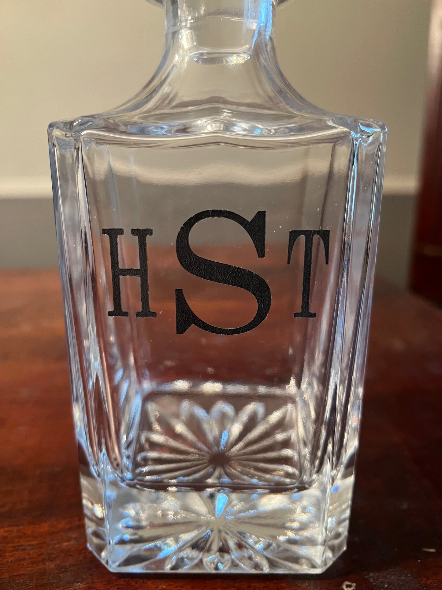 Personalized Decanter set and glasses
