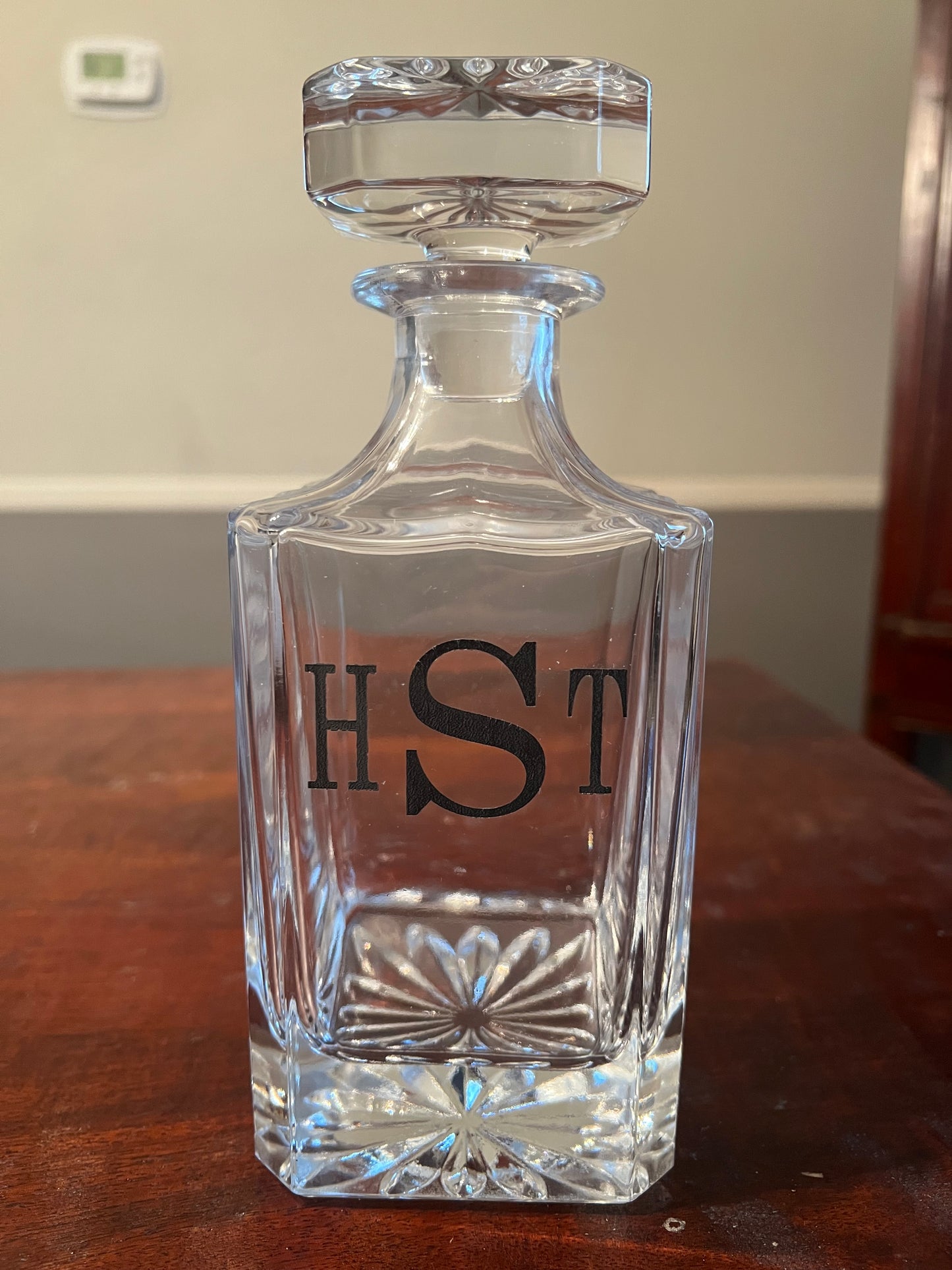Personalized Decanter set and glasses
